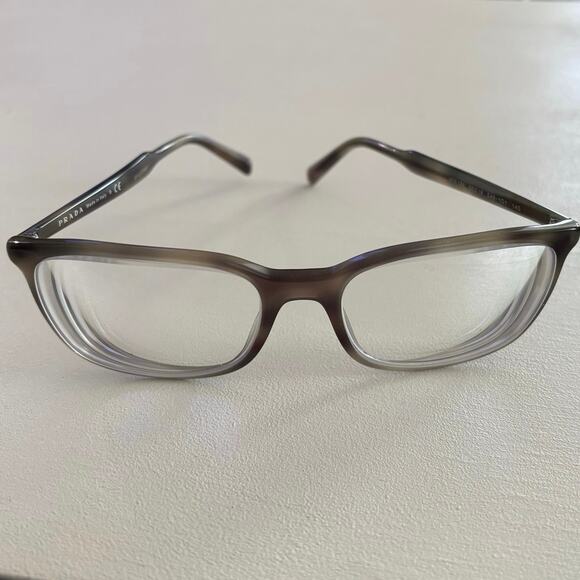 PRADA VPR 13X 55 18 548-101 145 Eyeglass Frames Eyeglasses Olive Havana - Picture 2 of 10